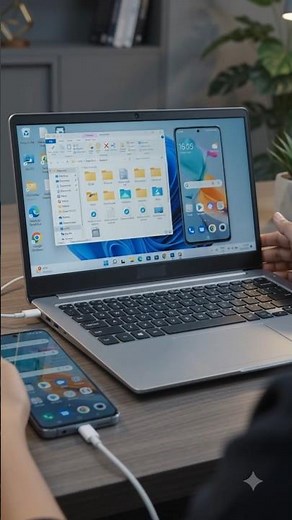 📱 Phone ko Laptop se kaise connect karein? (Step-by-Step) #shorts