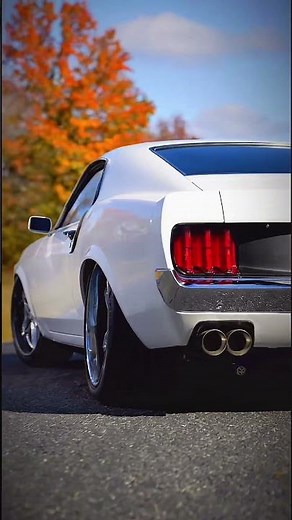 BEAST 1969 Custom Ford Mustang Mach 1 Restomod big cam at idle #ford