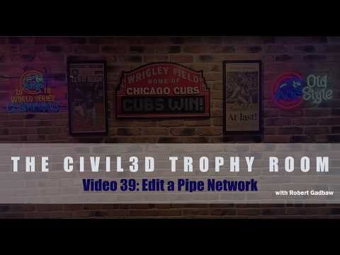 39 Edit a Pipe Network in Civil 3D