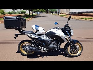 Fazer fz25 2025 branca com bau bauleto aluminio 65l do ML