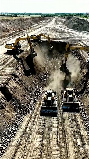 Massive Excavators & Bulldozer in Action! 🚜 Earthmoving Giants at Work!