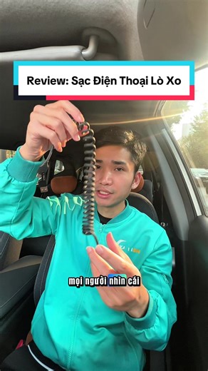 Review: Cáp sạc lò xo 4 trong 1 đa năng tiện ích dành cho anh em tài xế. #bactaixanh #hiencogang #sacdienthoai #sacloxo #sacdienthoai4in1