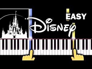 Disney INTRO Theme song - EASY Piano tutorial