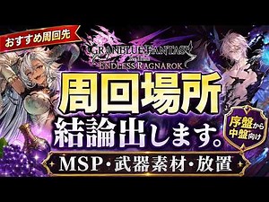 【初心者必見グラブルリリンクエンドレスラグナロク】新規も快適周回。MSP・武器素材・放置のおすすめ周回先【最強キャラ】 #グラブルリリンク #エンドレスラグナロク