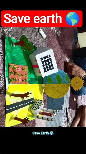 Save Earth 🌍 | Global Warming Model Project #shorts #globalwarming #saveearth