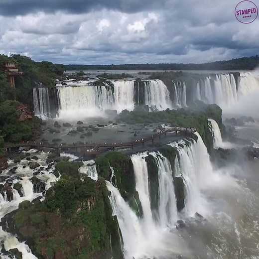 Iguazu Falls is one of the Seven Natural Wonders of the World😍 | Stamped