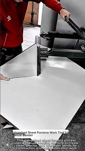Galvanized Sheet Forming Work Tool Using Manual Bender #worktool