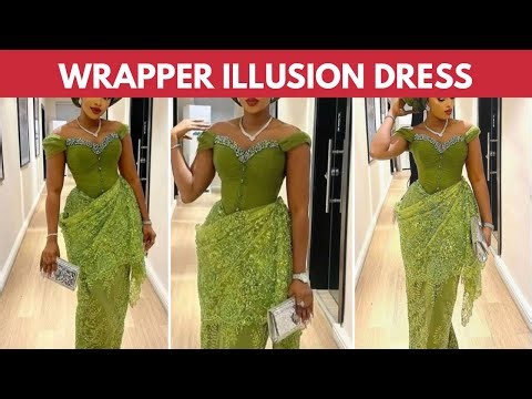 How to Drape a Wrapper Illusion Dress | Easiest Method | Wrapper Illusion Gown | Cut & Sew | Silem