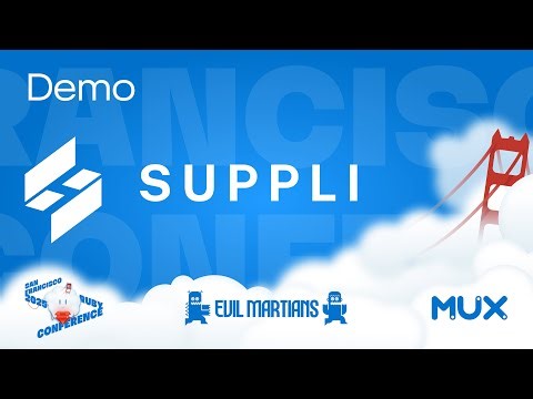 Ruby startup demo: David Paluy, Suppli. San Francisco Ruby Conference 2025