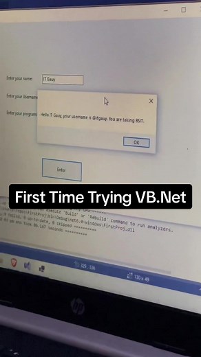 First Time Trying VB.Net - Visual Basic Programming for Beginners