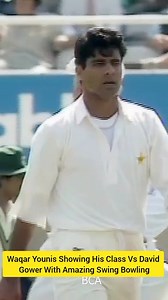 Waqar Younis Showing His Class Vs David Gower With Amazing Swing Bowling #WaqarYounis | Ex Cricketer Mushtaq Ahmed