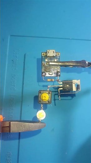 1W POWER LED PROJECT USING THE TP4056 LITHIUM CHARGER MODULE