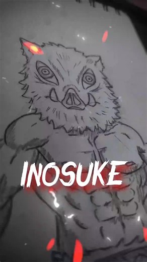 LEGEND INOSUKE Drawing #shorts #anime #drawing #viralvideo