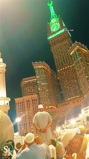 Adzan Isya Rooftop 19012026-4K @Sky-JelajahLombok #mekah #masjidalharam #mecca #clocktower #athan