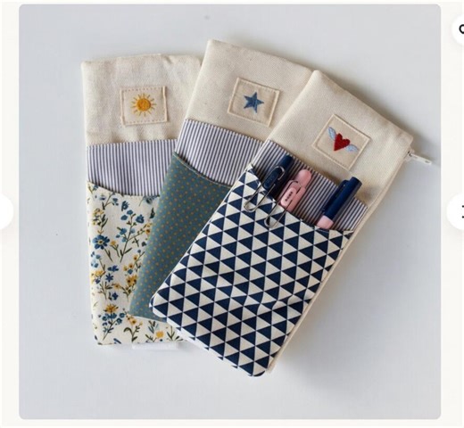 Beginner Sewing Guide – Notebook Pen Pouch, Elastic Pencil Case Projects (digital PDF) - Etsy