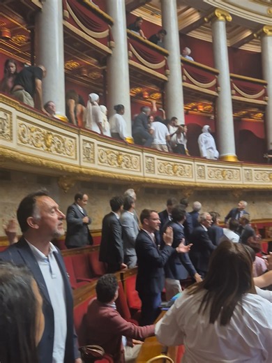 Pas de justice, pas de paix. Le public écœuré par la légalisation des tirs policiers mortels, suite au vote RN-macronie. Il a raison. On se battra comme des chiens pour bloquer ce texte à la future lecture.