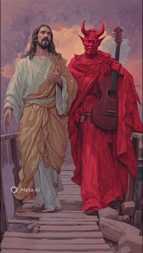 jesus and devil singing #god #devil #jesuschrist #jesuslovesyou #edit