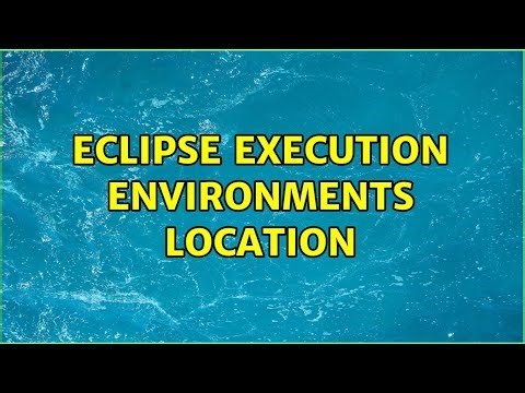 Eclipse Execution Environments location