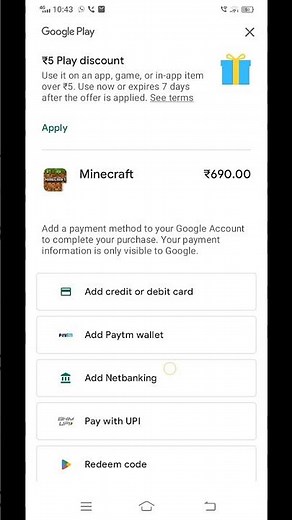 Finally buying Minecraft PE