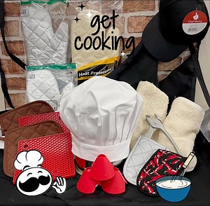 Our aprons and oven mitts are crafted for chefs and cooks who want stain-resistant, heat-shielding, and built to last through every service products. Elevate your kitchen game with tools that work as hard as you do. | Advanced Restaurant Supply, INC | Facebook