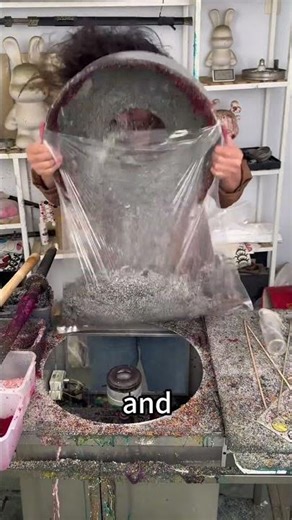 Cleaning Machine for Cotton Candy Production！