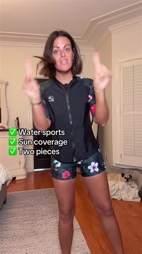 Modest Two Piece Swimsuit for Water Sports