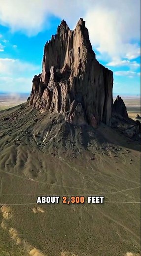 Shiprock - The Giant Rock in the Desert #nature #facts #interesting #shiprock #newmexico #geology