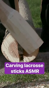 Here's how lacrosse sticks are hand-carved. #lacrosse #ASMR #handcarved | Insider