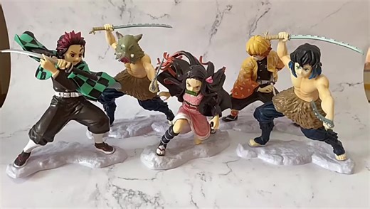 5 Styles Hot Kamado Nezuko/Tanjirou/Agatsuma Zenitsu/Hashibira Inosuke Kimetsu No Yaiba Toy Anime PVC Action Figure