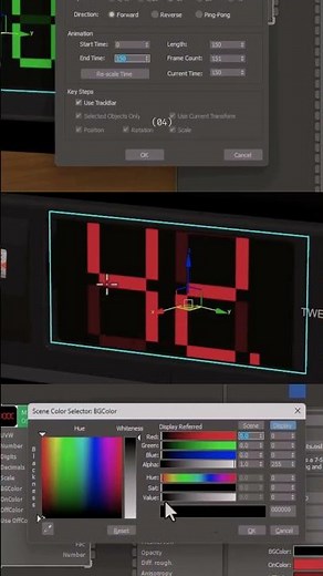 Animate a Digital Screen in 3ds Max with OSL Maps – Preview #3dsmax #shorts