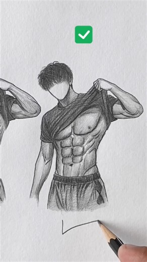 How yo draw a good physic boy 😱😎. #shorts #drawingtutorial #artist