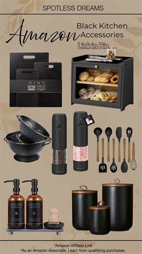 Black Kitchen Accessories 🖤 Amazon Finds for a Modern Kitchen