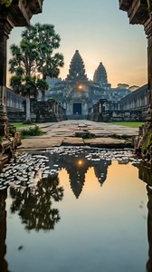 Inside Angkor Wat’s main chamber, you’d expect to see Hindu carvings—but instead, there’s a massive Buddha statue, a reclining Buddha in front, and another Buddha at the opposite entrance. The central space of a Hindu temple holding multiple Buddha figures raises a big question: how did they end up here? See more from Praveen: https://www.youtube.com/@RealPraveenMohan | Cosmic Summit