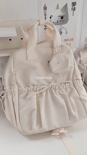 Back To School Haul 💗 Unboxing Cute Backpack #back2school #collegelife #schoolprep