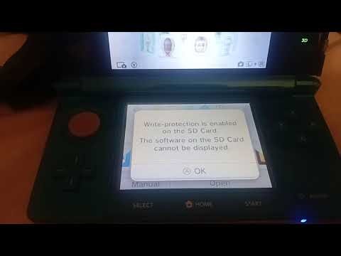 What happens if you enable write protection on a 3ds SD card?