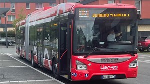 【4K转载】依维柯Iveco Urbanway 18 GNV运行实录 (法国瓦朗谢纳Transvilles公交公司所属/车号:287)