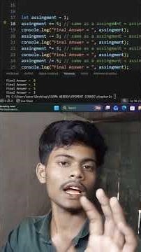 assignment oprater in js #ai #a #coding #javascriptcode #programming #programmer