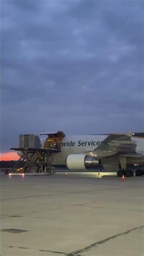 UPS Airbus A300 Loading Freight for Louisville | Airbus A300 Cargo Loading Process Explained