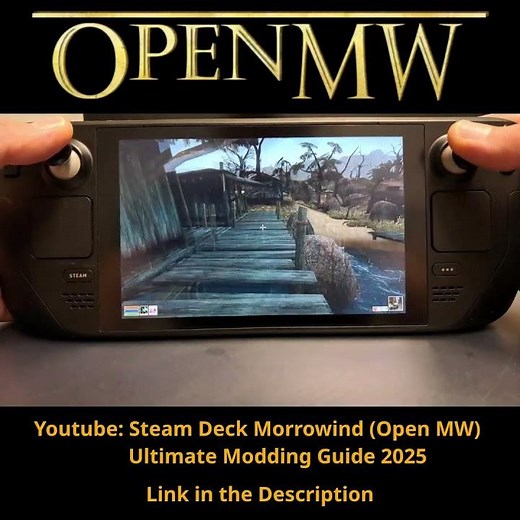 Morrowind Steam Deck #gaming #morrowind #openmw