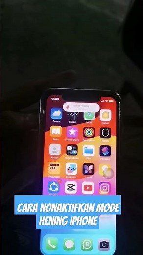cara nonaktifkan mode hening iphone #iphone #tutorialiphone
