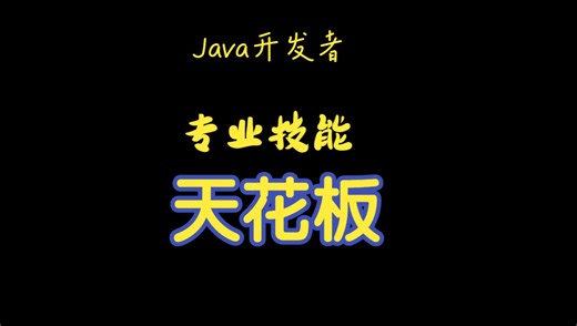 java程序员的专业技能【天花板】