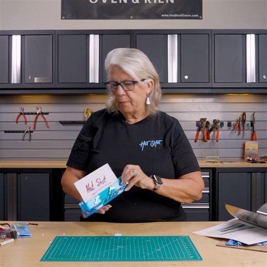 Annie Dotzauer gives a quick lesson on fused glass photo frames. Great for beginners. DM us if you'd like the PDF for this project! #glassclass #fusedglassfanatics | Hot Shot Oven & Kiln