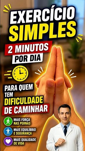 Exercício Simples para Quem Tem Dificuldade para Caminhar #dicas #saude #shorts #tips