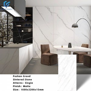 [Hot Item] 15mm Thickness Artificial Sintered Stone Wall and Floor Tiles Countertop Decorative Stone
