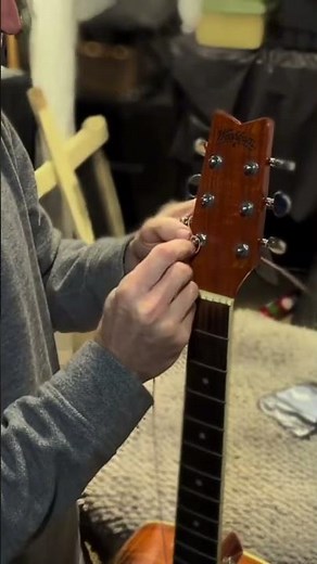 How To Restring An Acoustic Guitar Like A Caveman (this tip helped for thick strings)