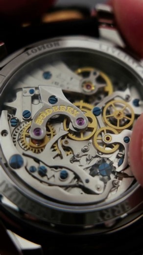 Boderry Asymmetry — cream chronograph dial, domed sapphire
