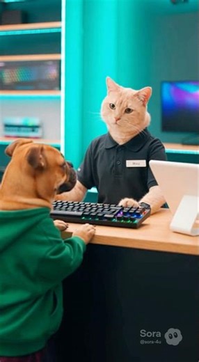 Cat and Dog at a Computer Shop and the Truth About Gaming Skills