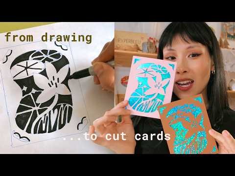 💌 How-to Custom greeting cards from my own drawings (w Cricut Joy Xtra)