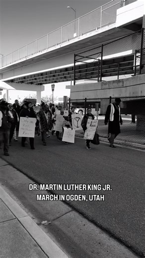 Martin Luther King Jr. March in Ogden, Utah today. Strangers, friends, family, and neighbors united for equity, justice, and compassion, led by Betty Sawyer, Ogden NAACP, and community partners. #martinlutherkingjr #mlk #naacp | The Ogdenite