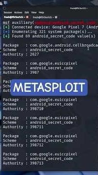 I Built a Custom Metasploit Module (Secret Codes) #kalilinux #metasploit #linux #android